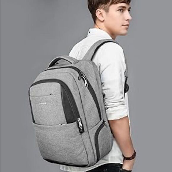 Tigernu Anti-theft Men 15.6 in USB Charging Travel/College/School Backpack - Picture 4 of 8